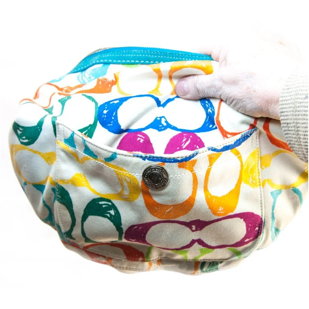 Coach colorful Signature print Fabric Hobo bag - Picture 10 of 15